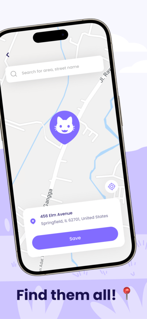 Whisker Tracker cat map feature